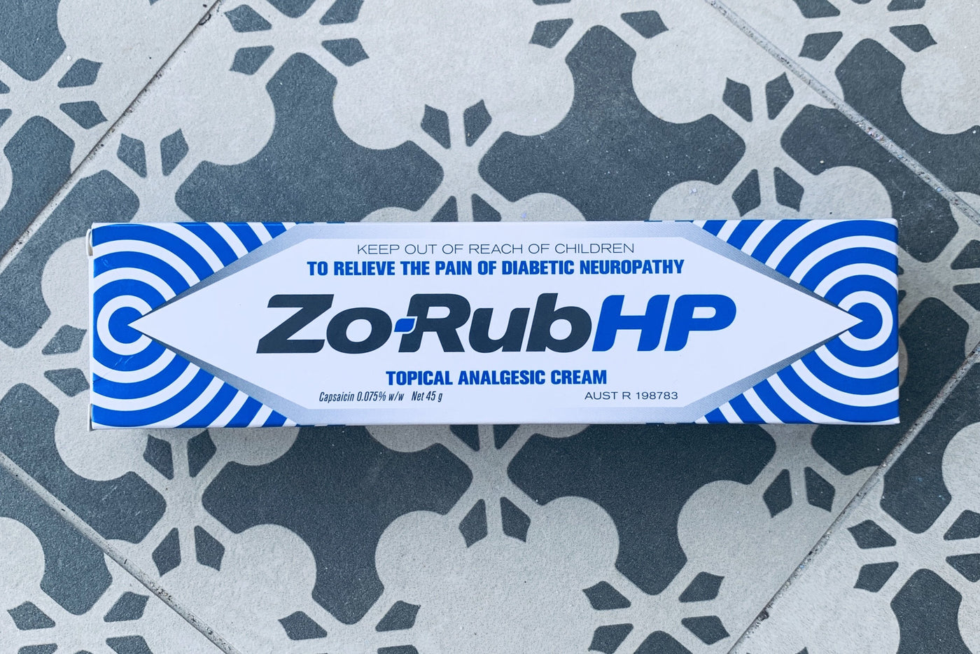 Zo-Rub HP 0.075% Topical Analgesic Cream 45g tube