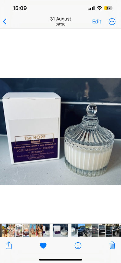 The HOPE Bespoke Blends Candle or Mandle